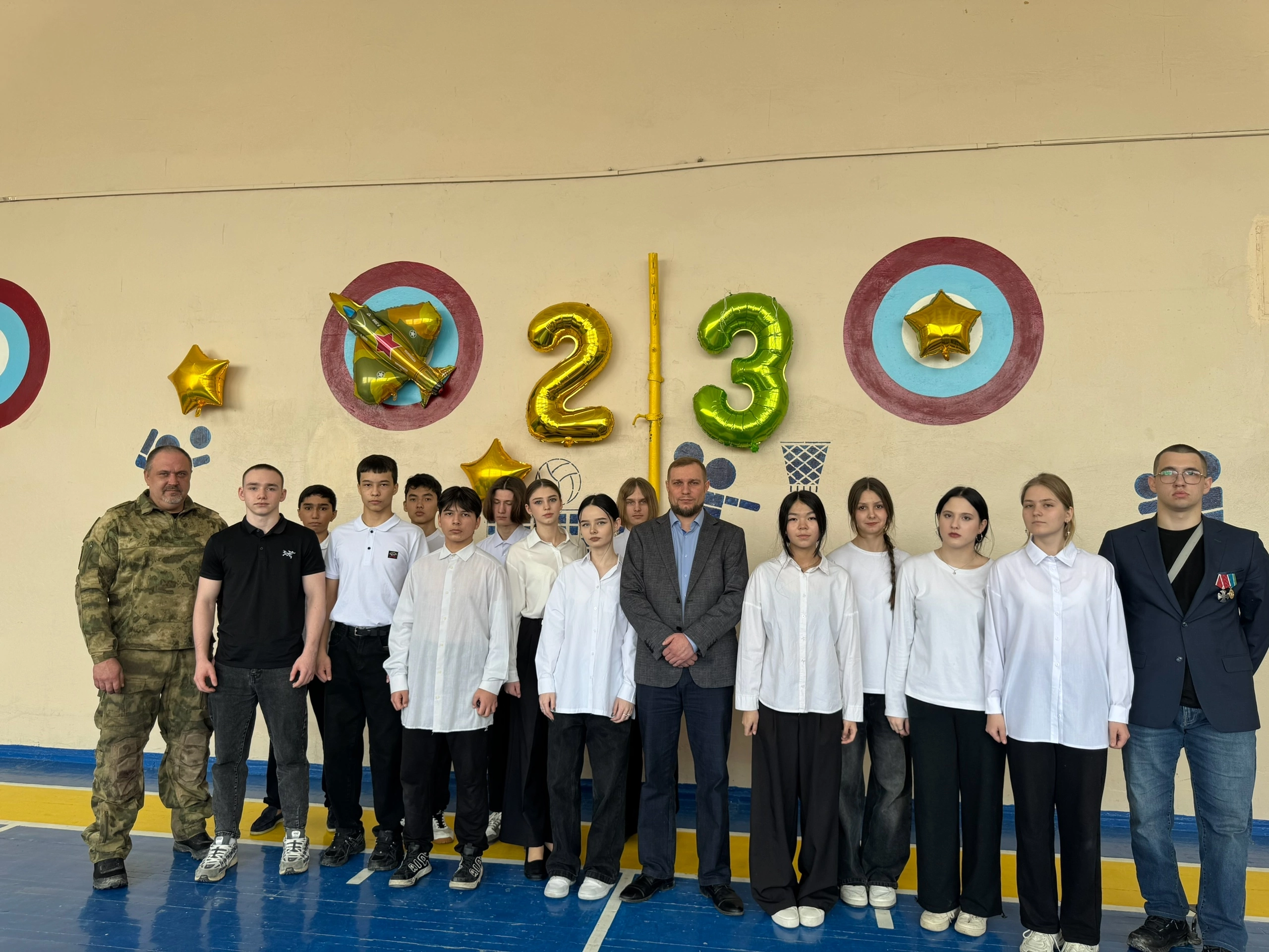 Торжественное мероприятие, посвященное Дню защитника Отечества.